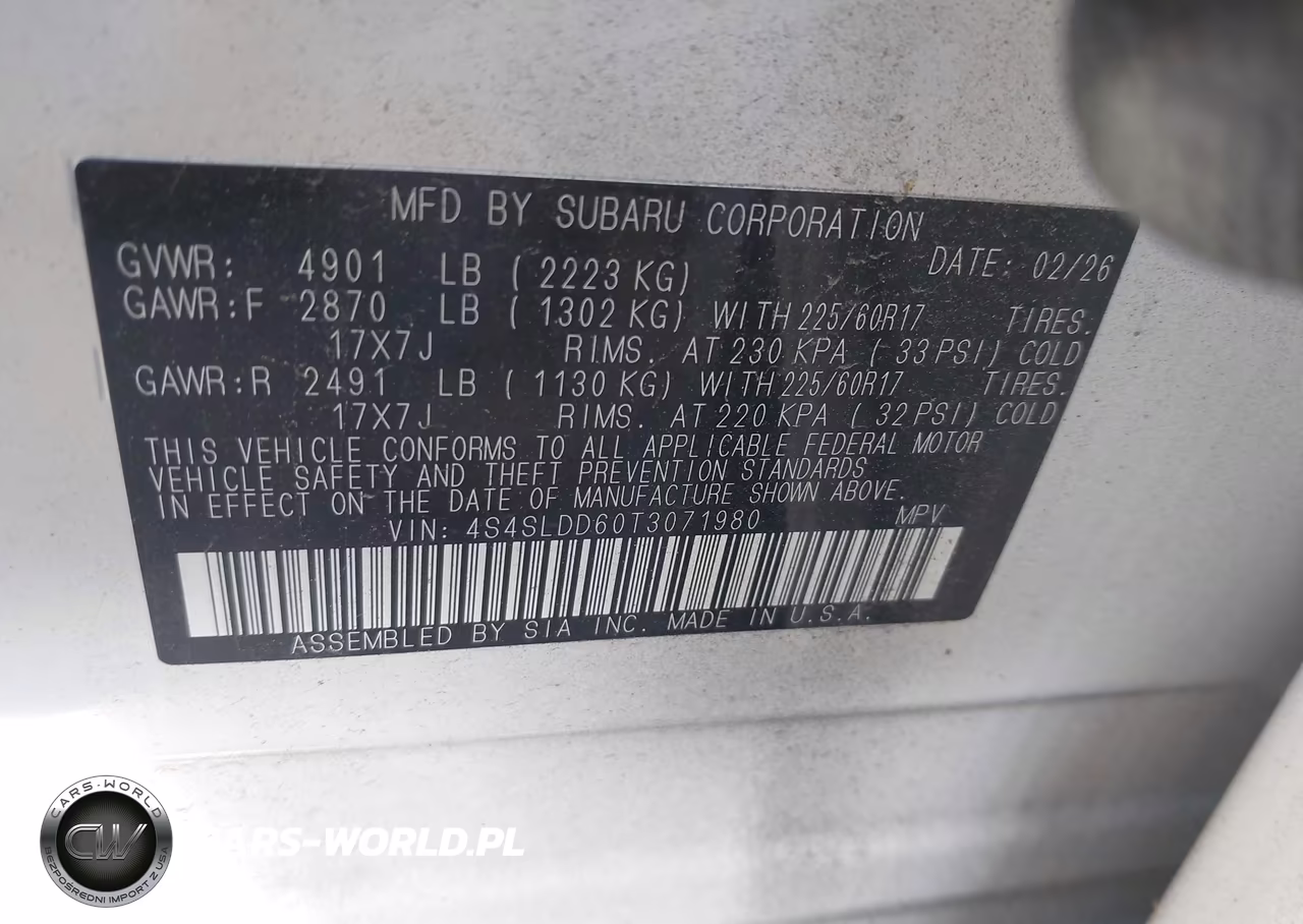 2026 Subaru Forester Premium VIN:4S4SLDD60T3071980 - 9