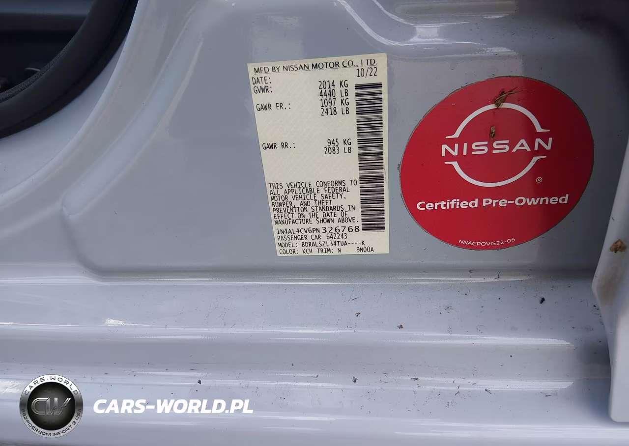 2023 Nissan Altima Sr Vc-Turbo Fwd VIN:1N4AL4CV6PN326768 - 9
