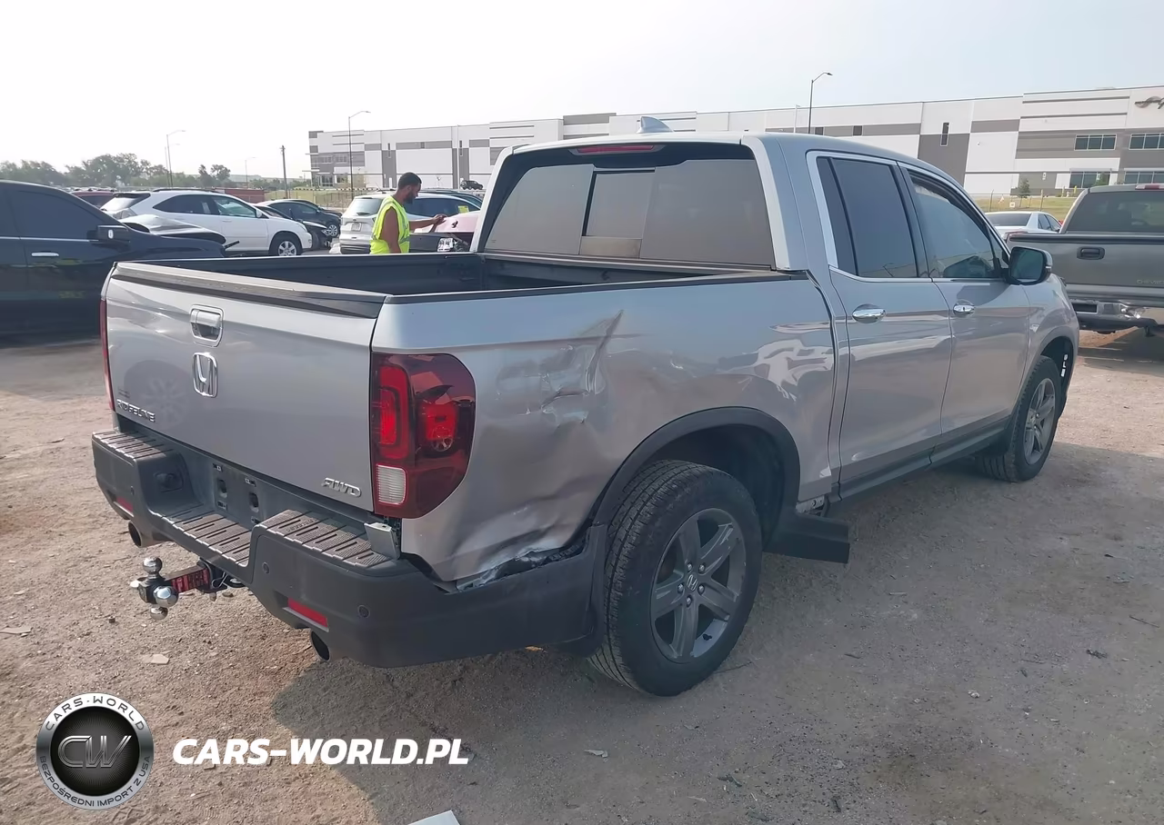 2021 Honda Ridgeline Rtl-E VIN:5FPYK3F76MB026300 - 4