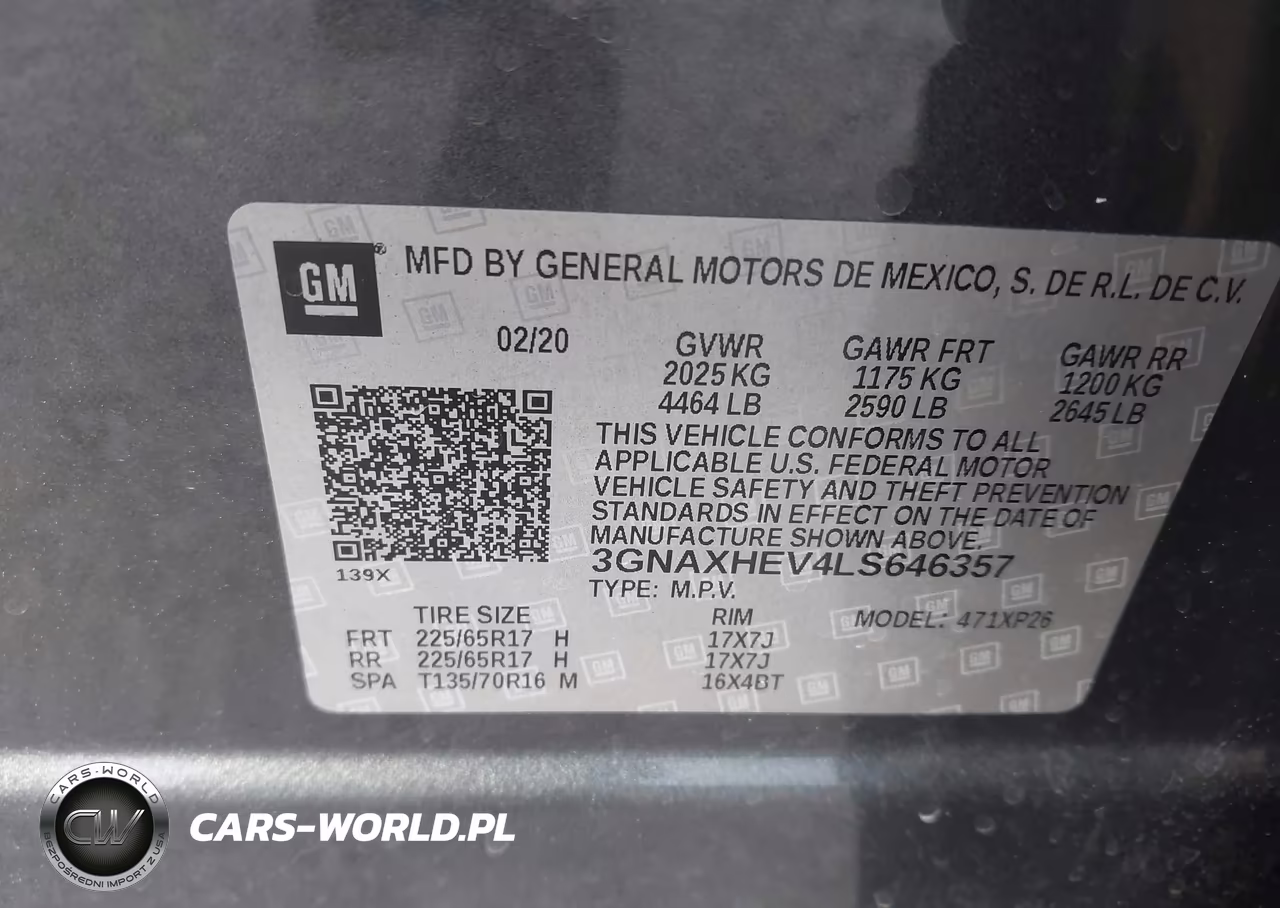 2020 Chevrolet Equinox Fwd Ls VIN:3GNAXHEV4LS646357 - 9