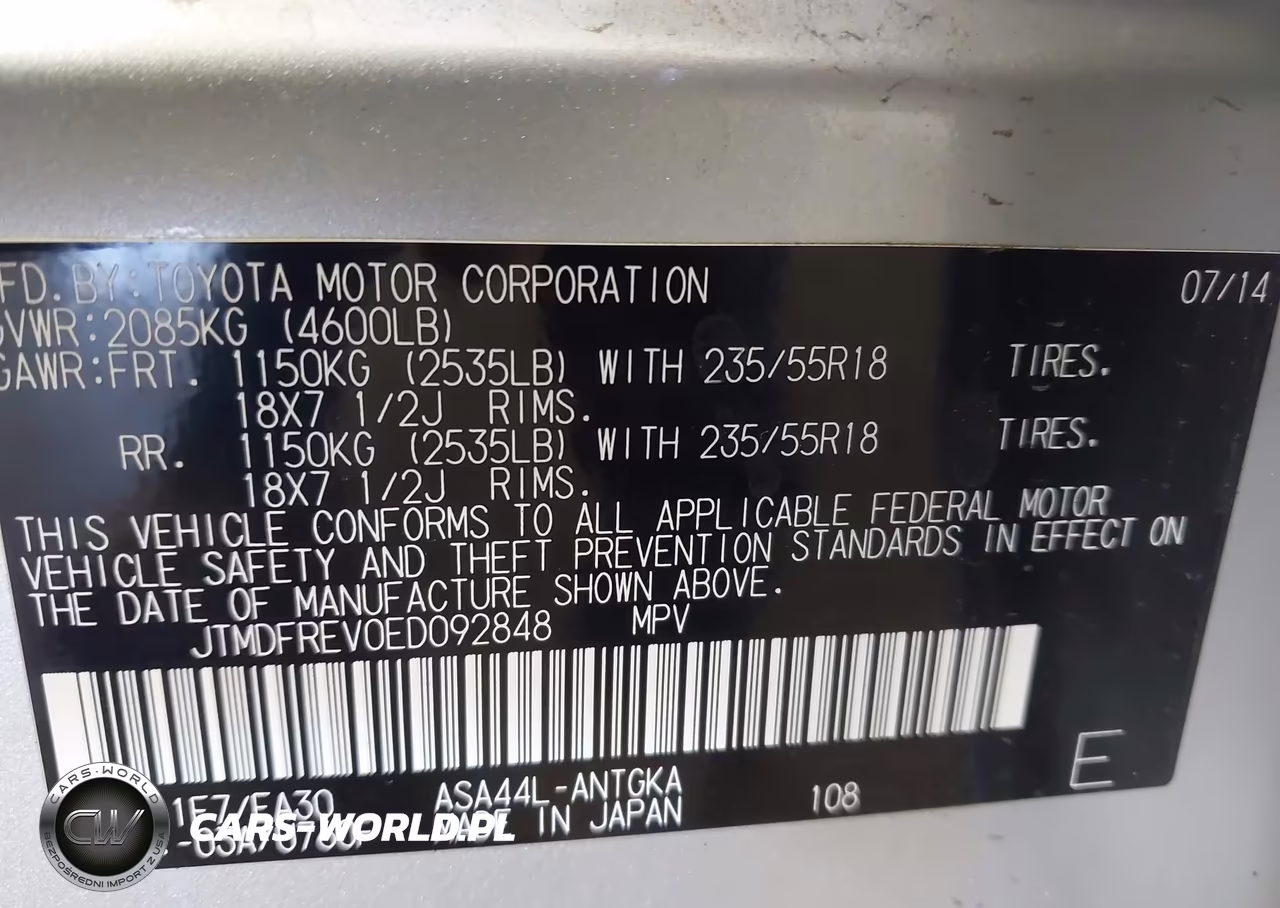 2014 Toyota Rav4 Limited VIN:JTMDFREV0ED092848 - 9