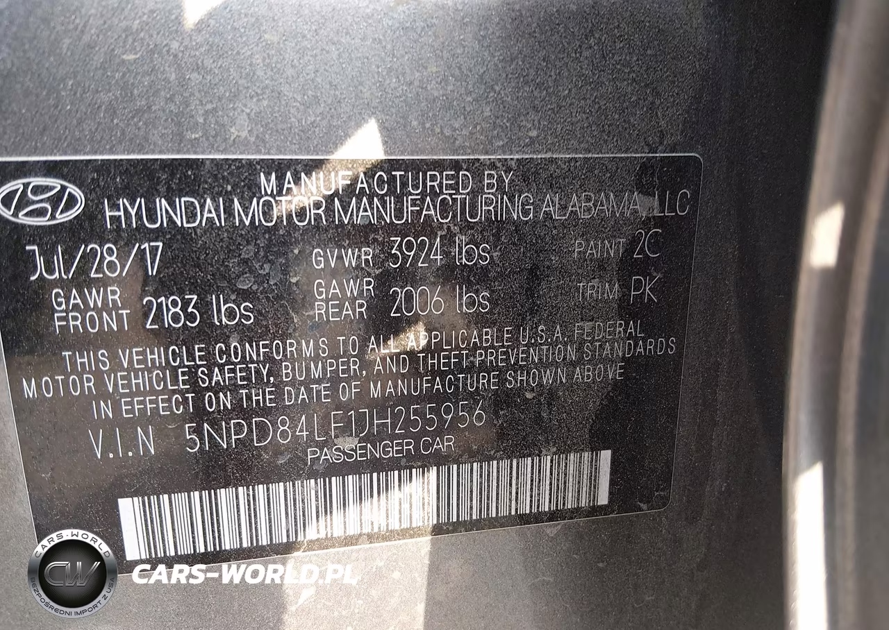2018 Hyundai Elantra Sel VIN:5NPD84LF1JH255956 - 9