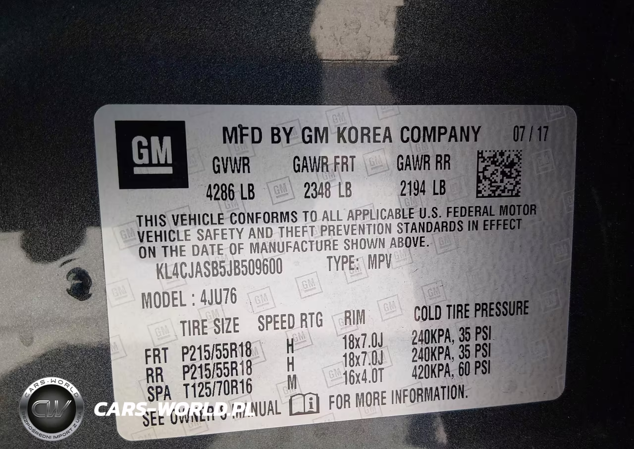 2018 Buick Encore Preferred VIN:KL4CJASB5JB509600 - 9