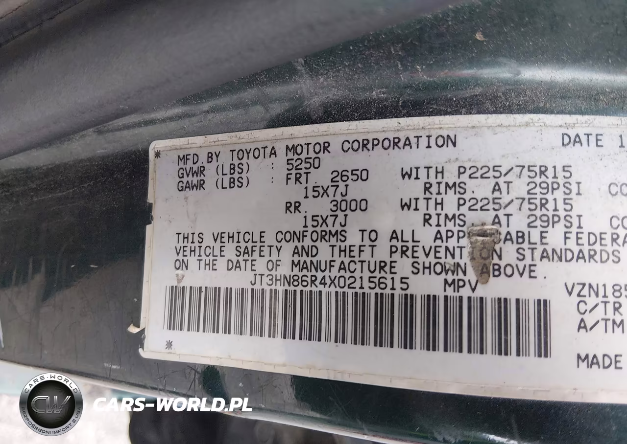 1999 Toyota 4Runner Sr5 V6 VIN:JT3HN86R4X0215615 - 9