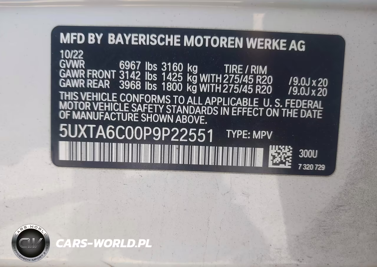 2023 BMW X5 Phev xDrive45E VIN:5UXTA6C00P9P22551 - 9