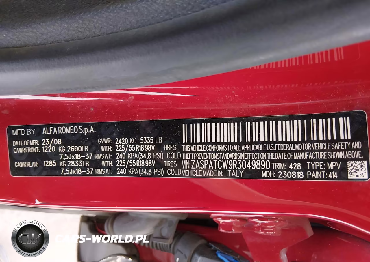 2024 Alfa Romeo Tonale Ti Eawd VIN:ZASPATCW9R3049890 - 9