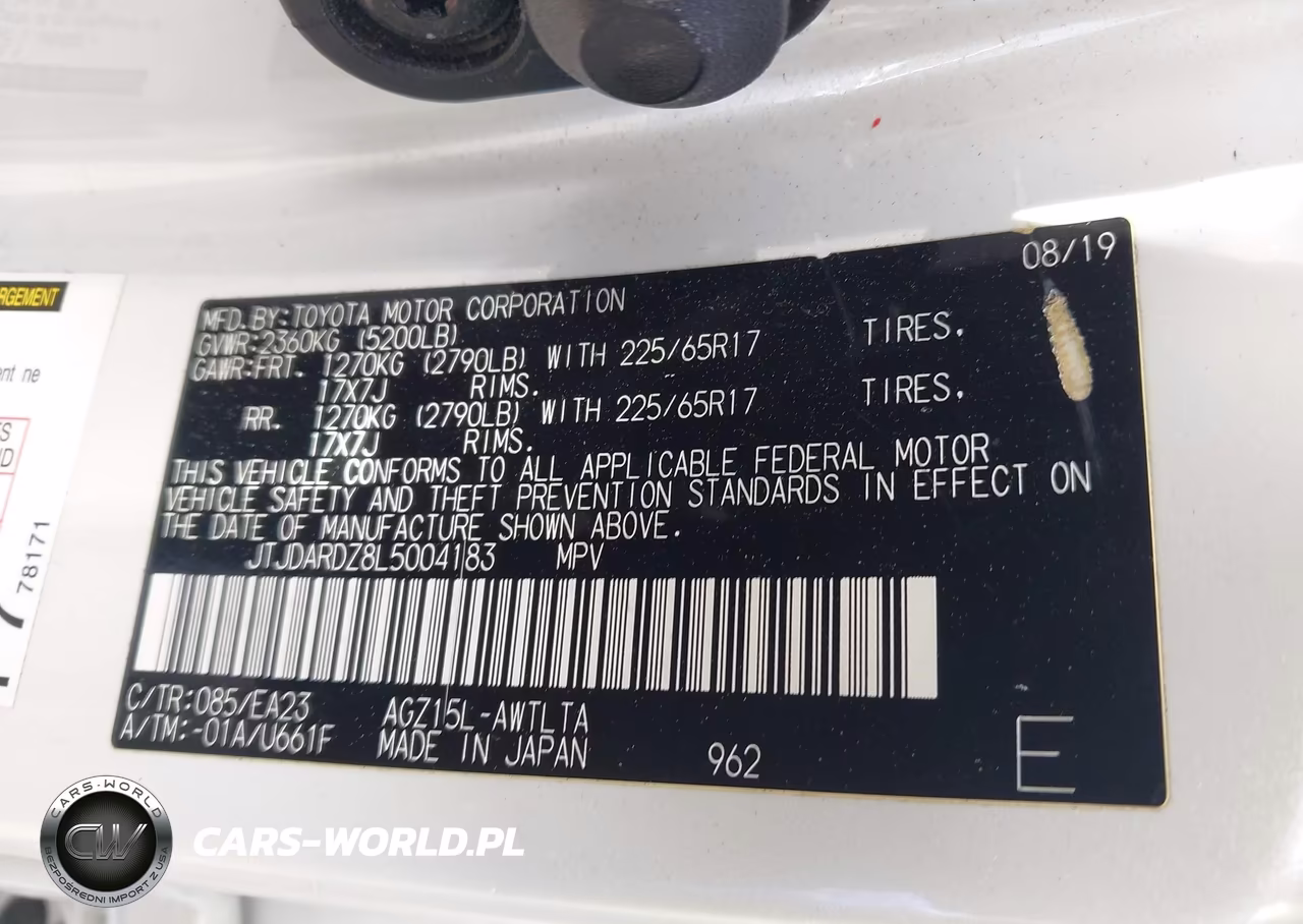 2020 Lexus Nx 300 VIN:JTJDARDZ8L5004183 - 9