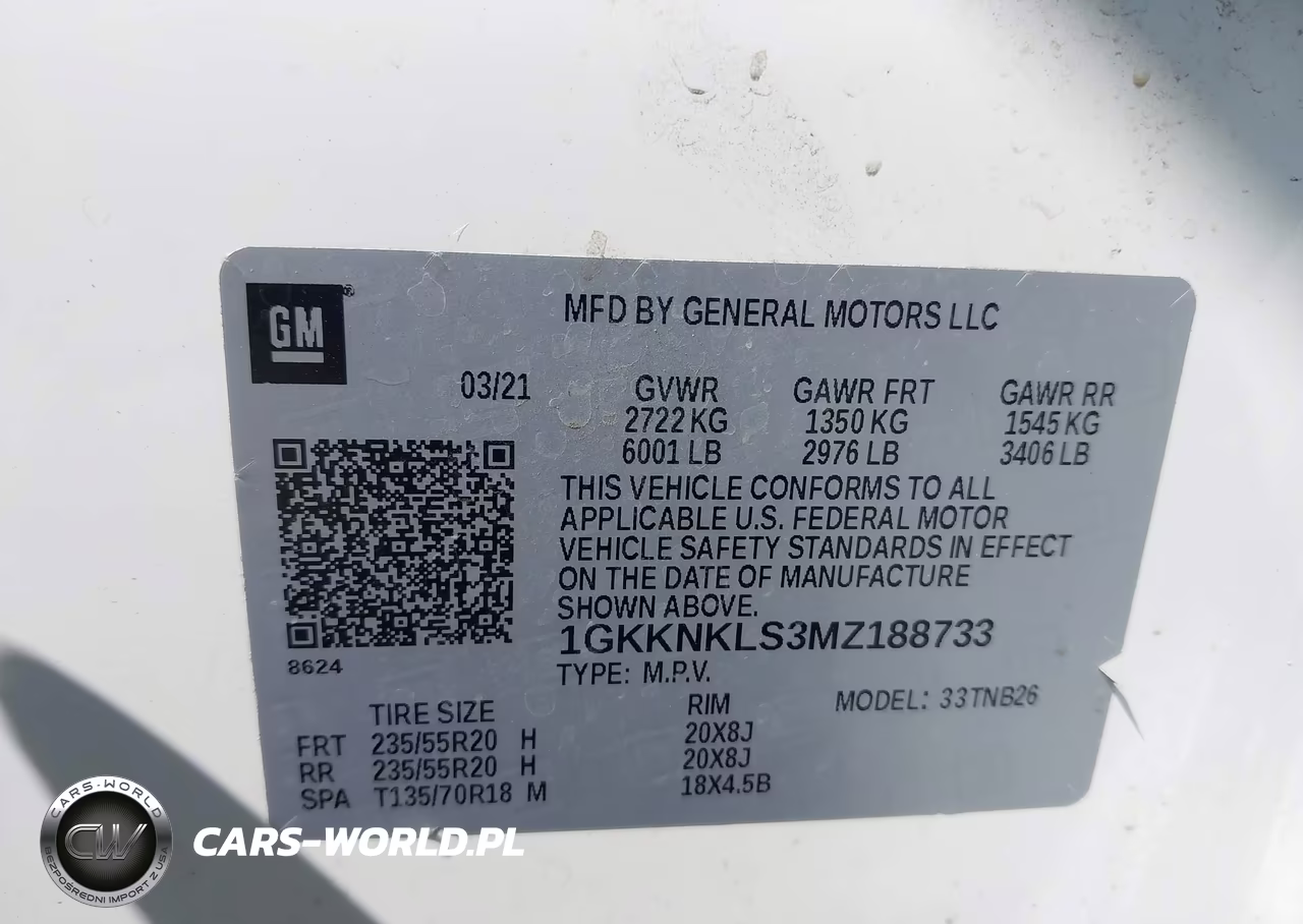 2021 GMC Acadia Fwd Sle VIN:1GKKNKLS3MZ188733 - 9