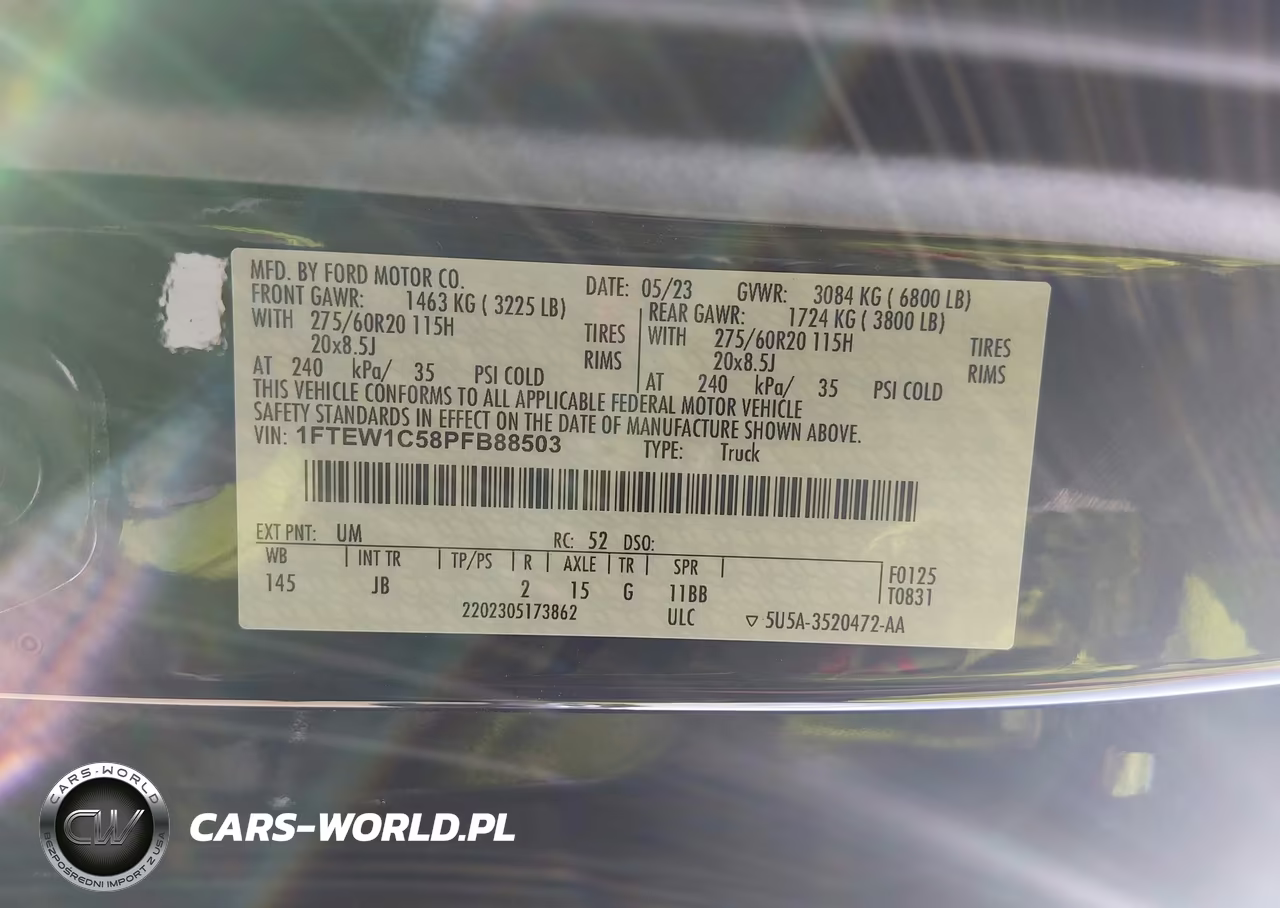 2023 Ford F-150 Xl VIN:1FTEW1C58PFB88503 - 9
