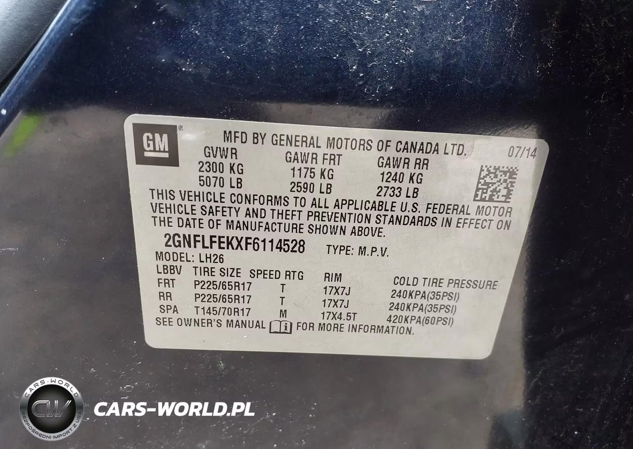 2015 Chevrolet Equinox Lt VIN:2GNFLFEKXF6114528 - 9