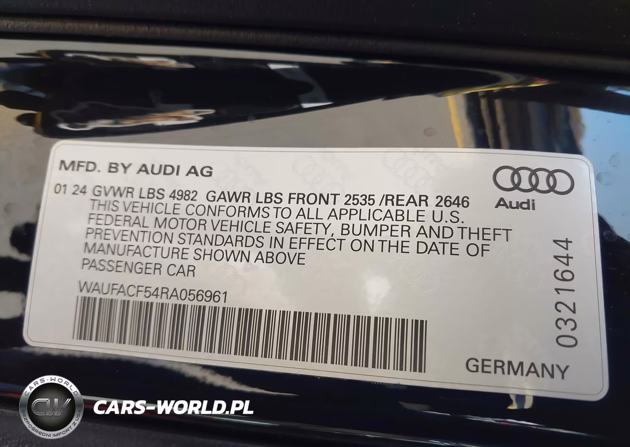 2024 Audi A5 Sportback Premium Plus 45 Tfsi Quattro S Tronic VIN:WAUFACF54RA056961 - 9