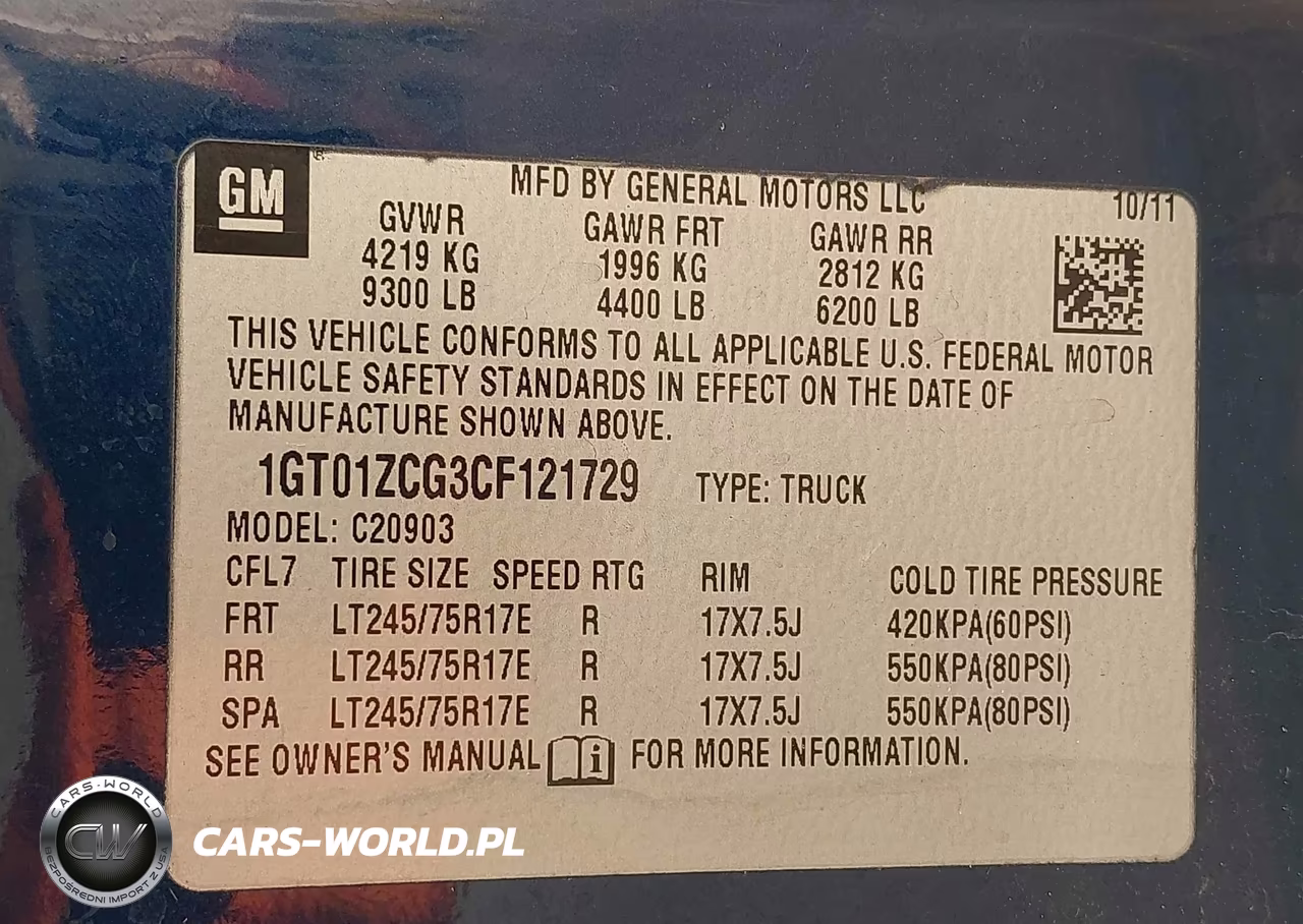2012 GMC Sierra 2500Hd Work Truck VIN:1GT01ZCG3CF121729 - 9