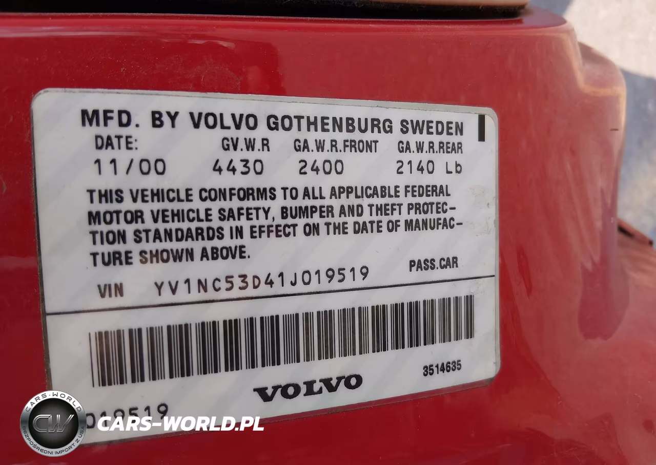 2001 Volvo C70 Ht VIN:YV1NC53D41J019519 - 9