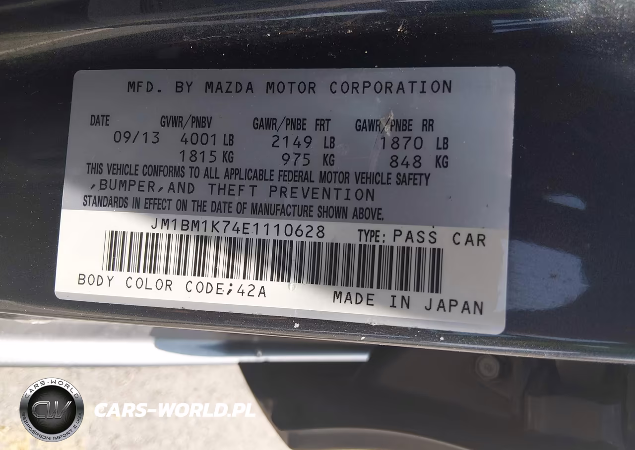 2014 Mazda Mazda3 VIN:JM1BM1K74E1110628 - 9