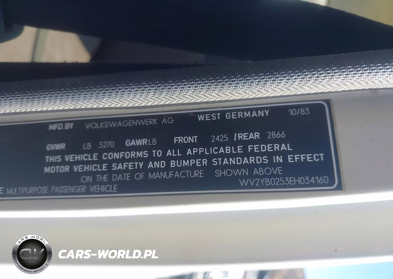 1984 Volkswagen Vanagon Bus VIN:WV2YB0253EH034160 - 9