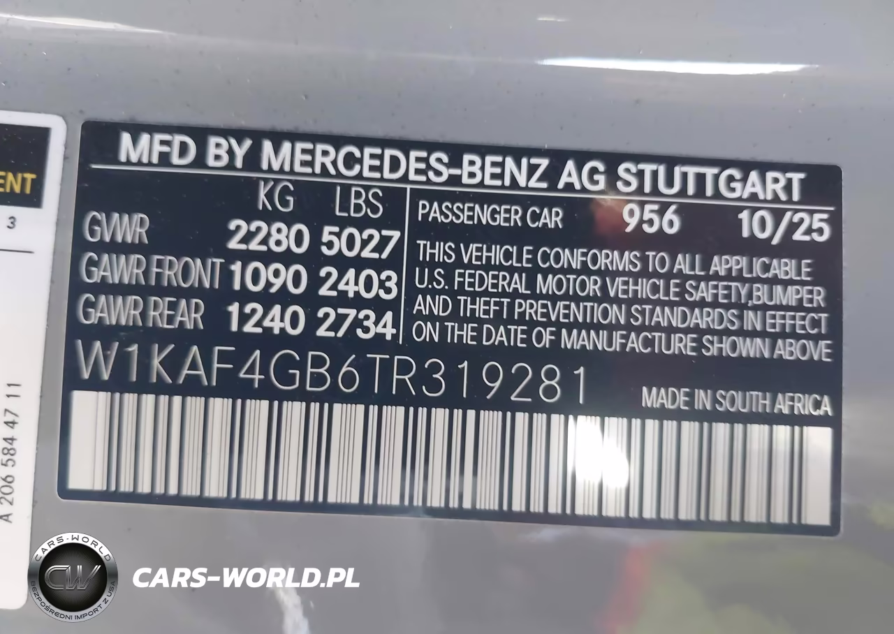 2026 Mercedes-Benz C 300 VIN:W1KAF4GB6TR319281 - 9