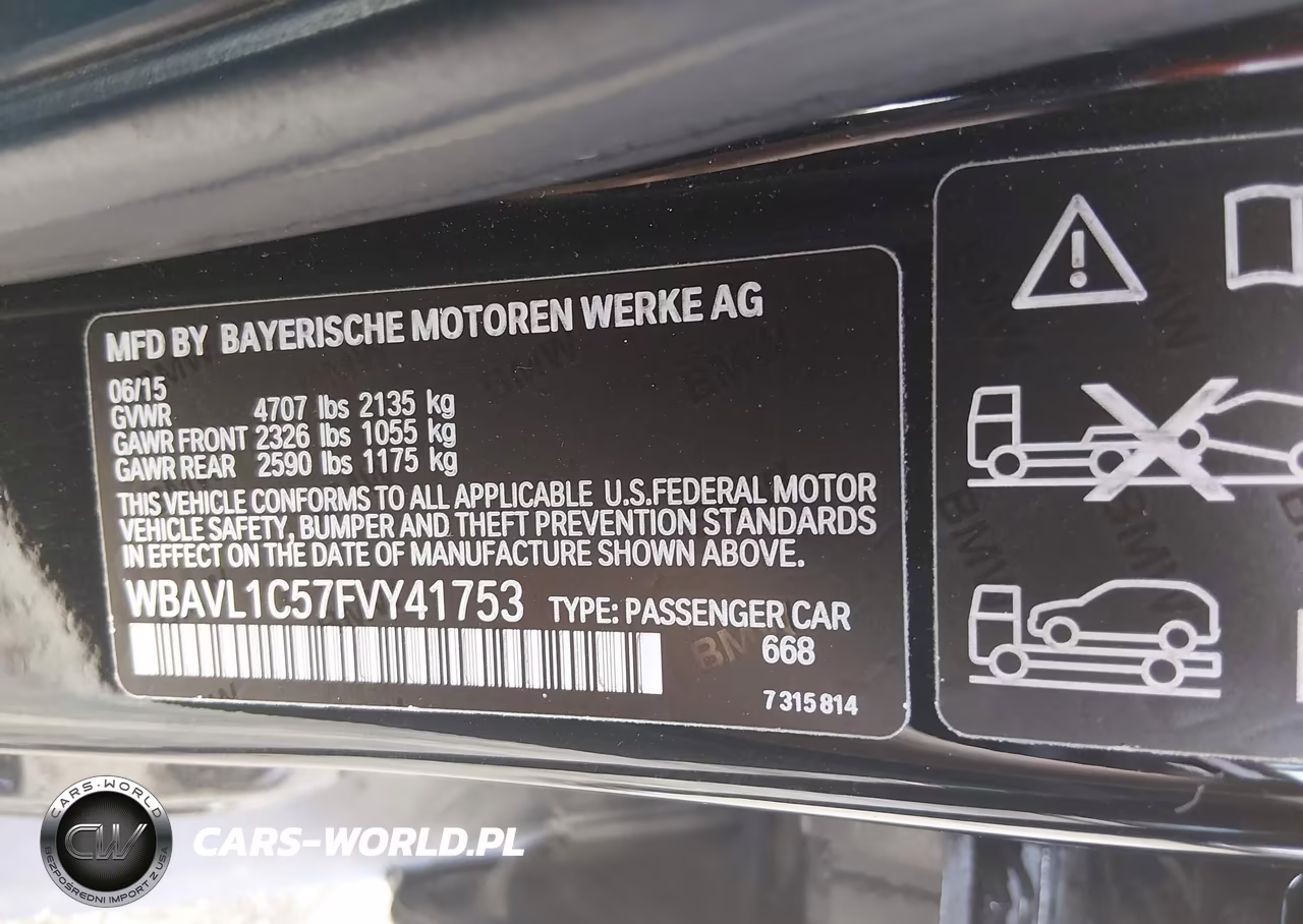 2015 BMW X1 xDrive28I VIN:WBAVL1C57FVY41753 - 9