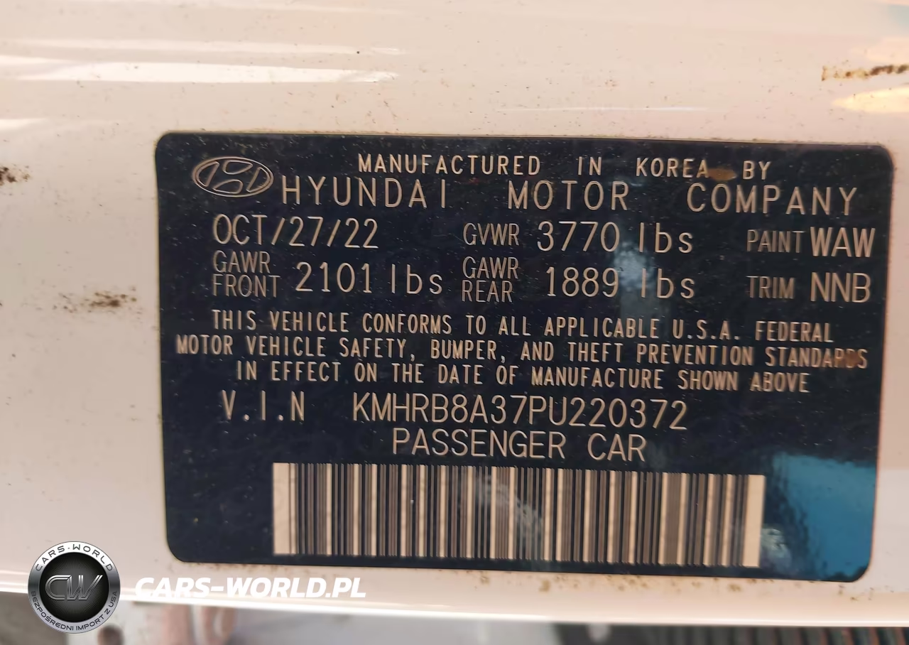 2023 Hyundai Venue Se VIN:KMHRB8A37PU220372 - 9