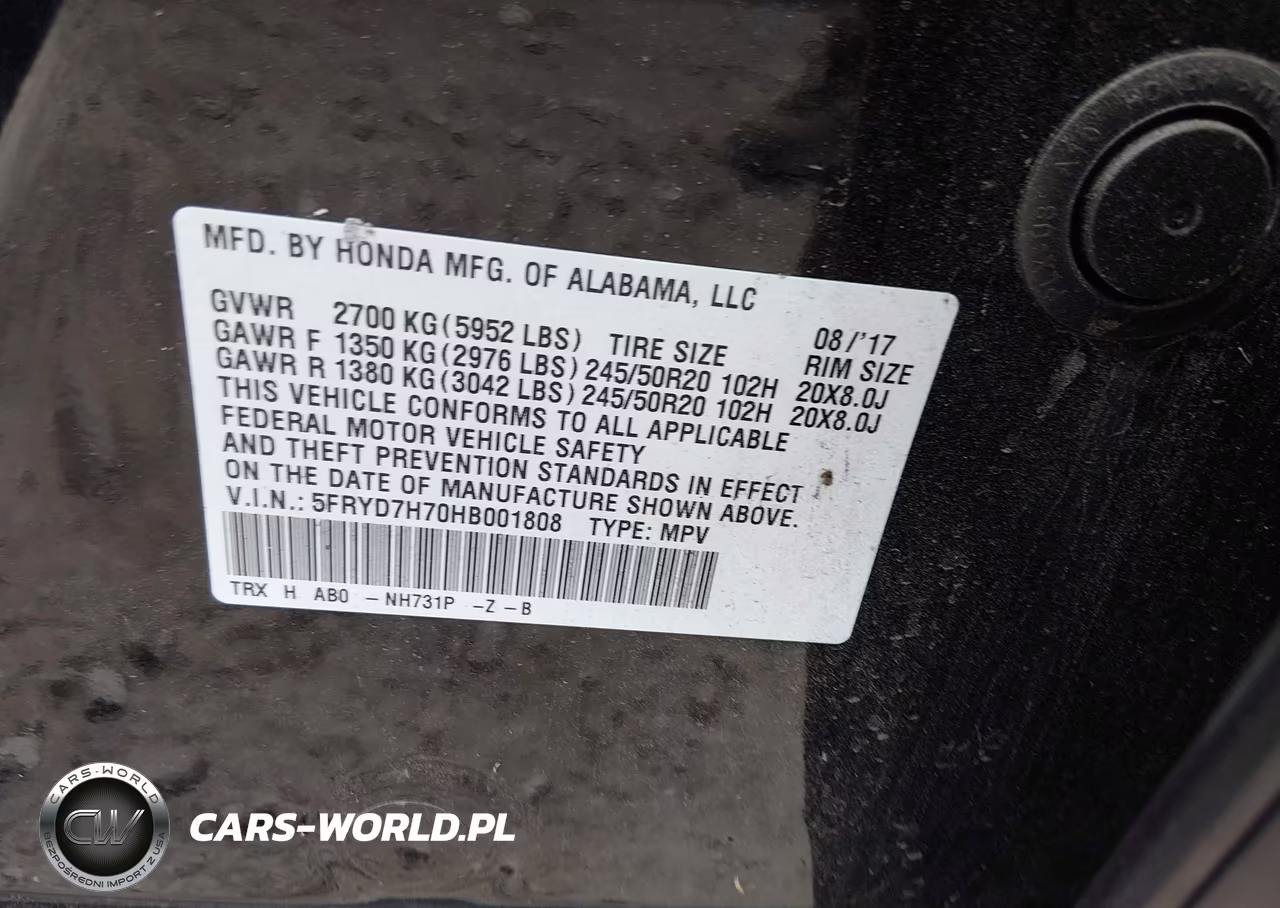 2017 Acura Mdx Sport Hybrid Advance Package VIN:5FRYD7H70HB001808 - 9
