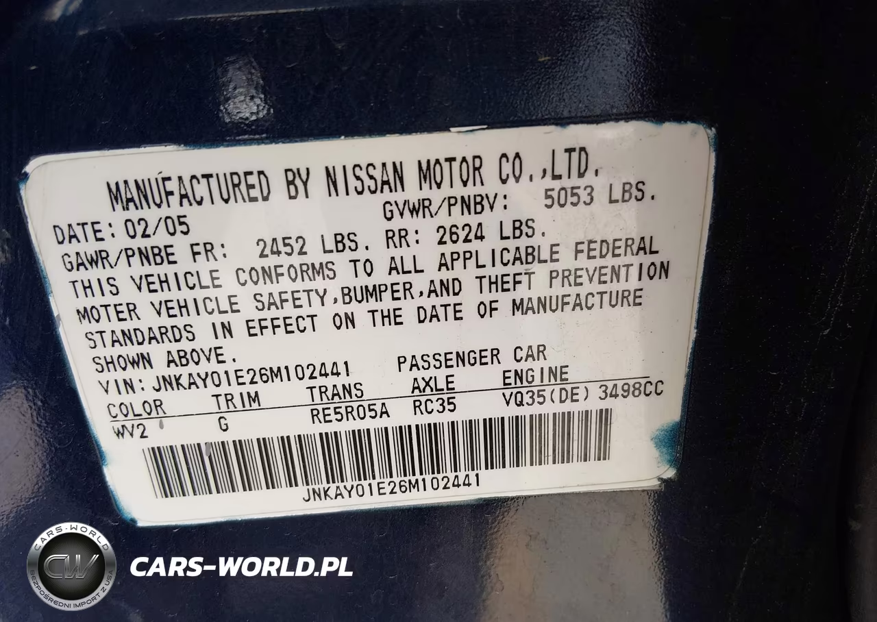 2006 Infiniti M35 VIN:JNKAY01E26M102441 - 9