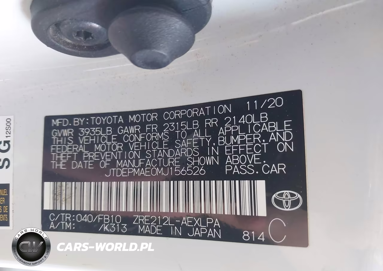 2021 Toyota Corolla Le VIN:JTDEPMAE0MJ156526 - 9
