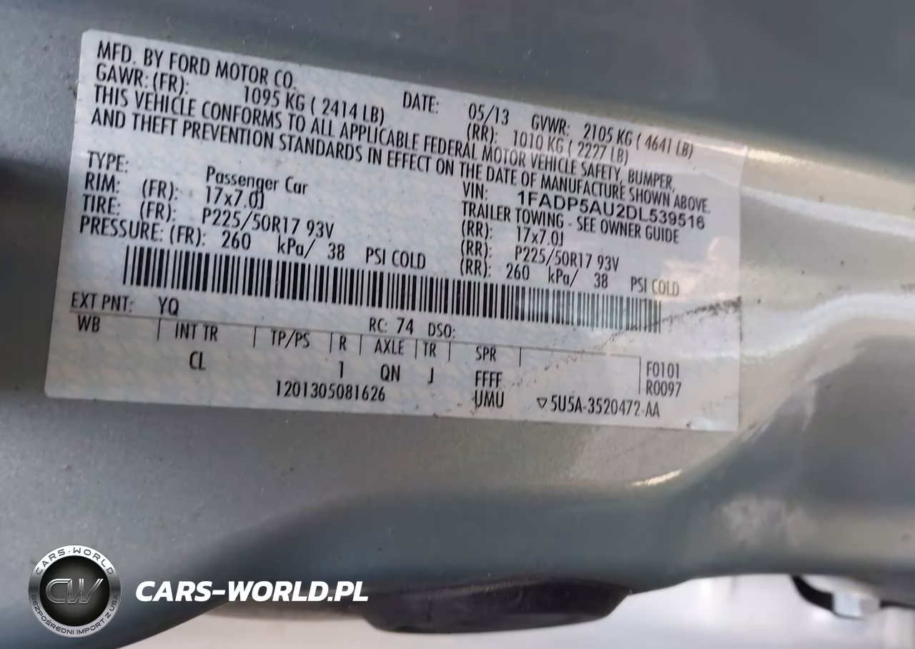 2013 Ford C-Max Hybrid Se VIN:1FADP5AU2DL539516 - 9