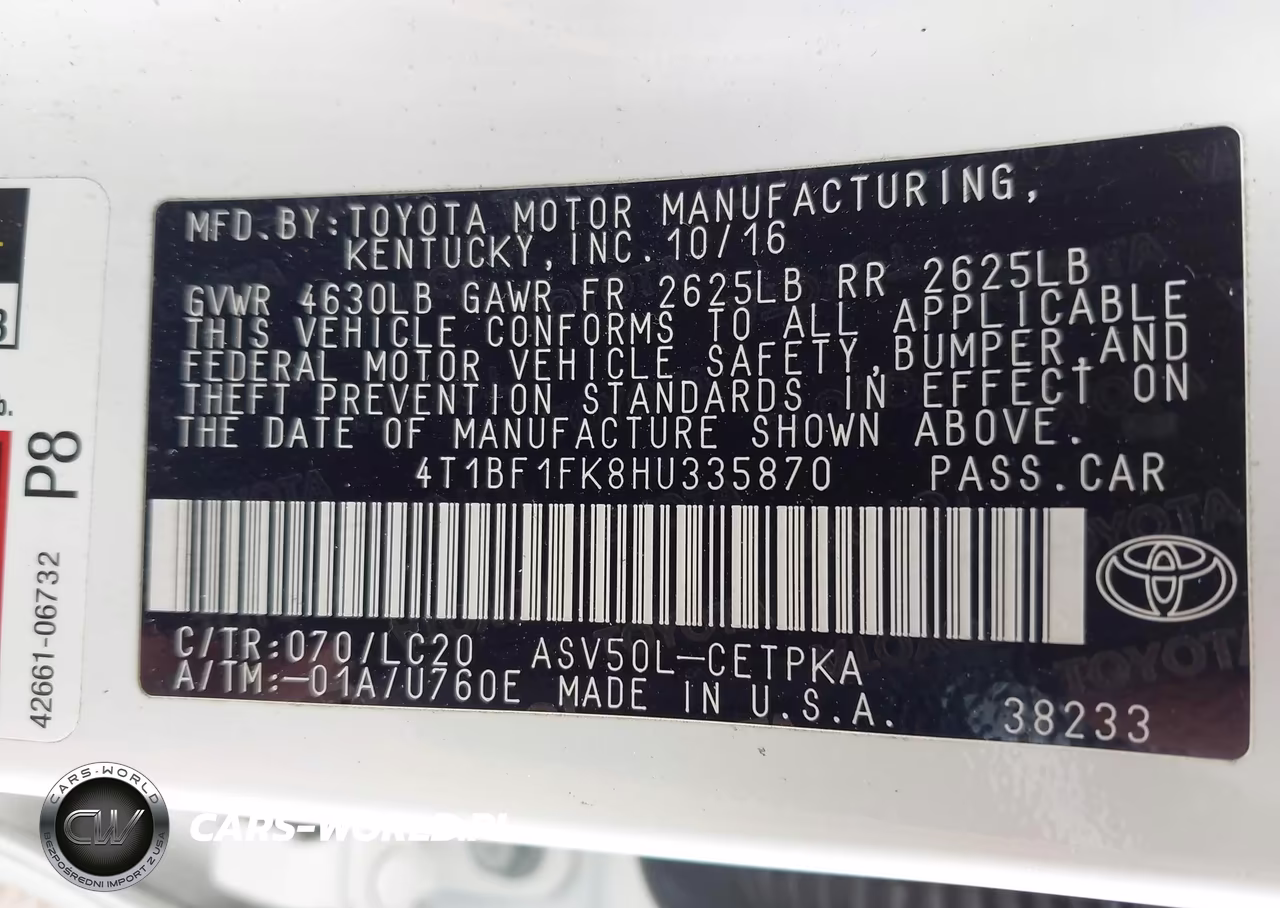 2017 Toyota Camry Xse VIN:4T1BF1FK8HU335870 - 9