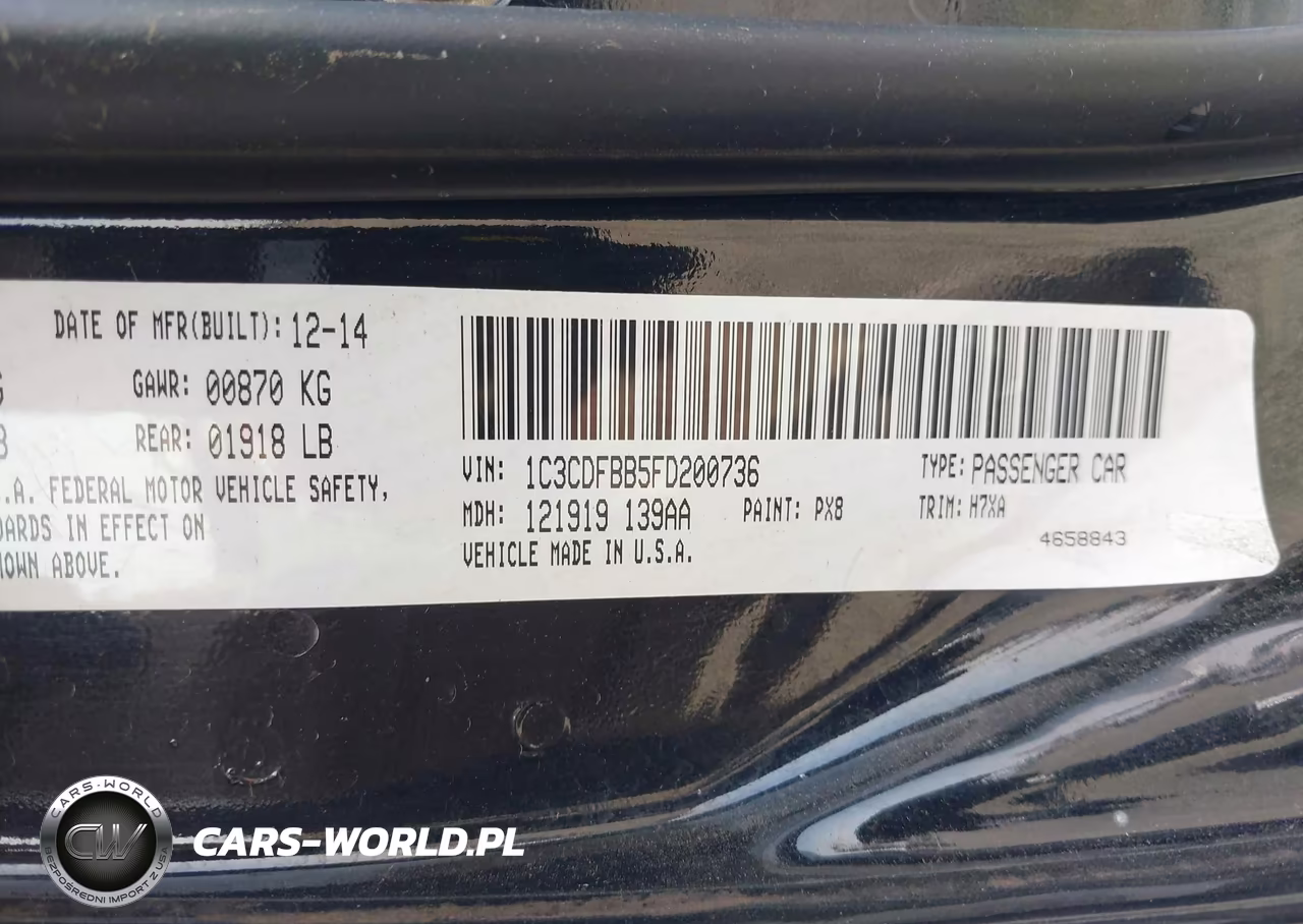 2015 Dodge Dart Sxt VIN:1C3CDFBB5FD200736 - 9