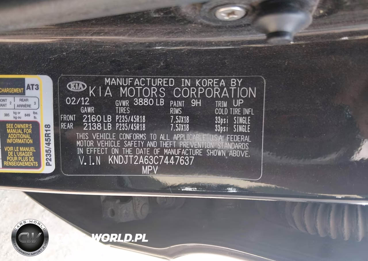 2012 Kia Soul ! VIN:KNDJT2A63C7447637 - 9