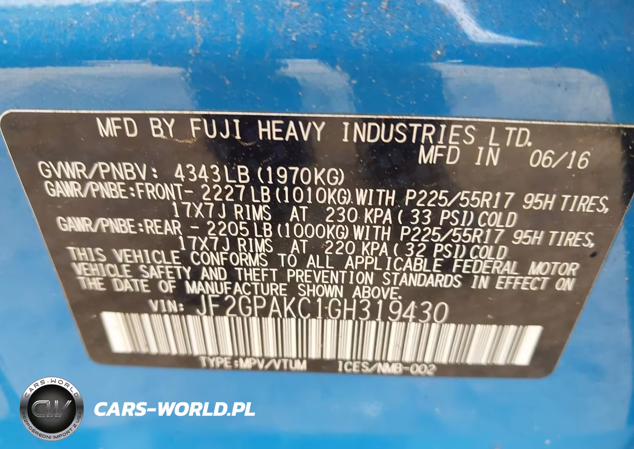 2016 Subaru Crosstrek 2.0I Limited VIN:JF2GPAKC1GH319430 - 9