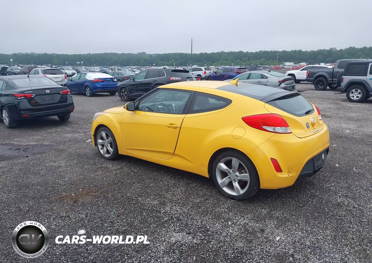 2014 Hyundai Veloster Base W-Black VIN:KMHTC6AD8EU183510 - 3