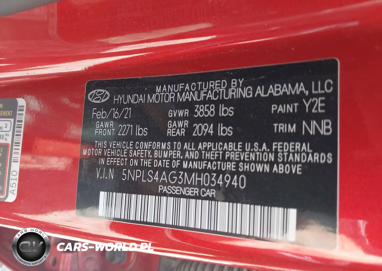 2021 Hyundai Elantra Sel VIN:5NPLS4AG3MH034940 - 9