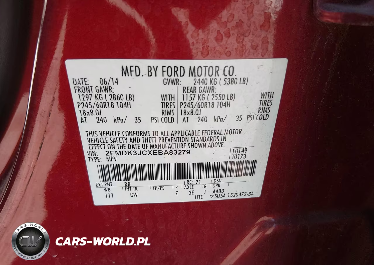 2014 Ford Edge Sel VIN:2FMDK3JCXEBA83279 - 9