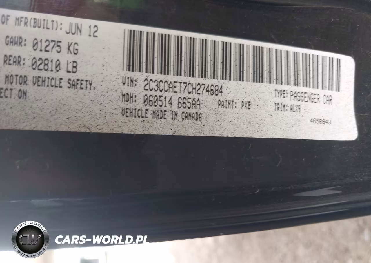 2012 Chrysler 300C VIN:2C3CCAET7CH274684 - 9