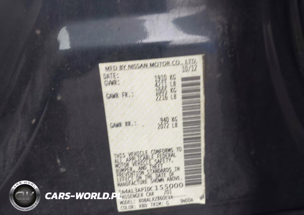 2013 Nissan Altima 2.5 S VIN:1N4AL3AP1DC155000 - 9
