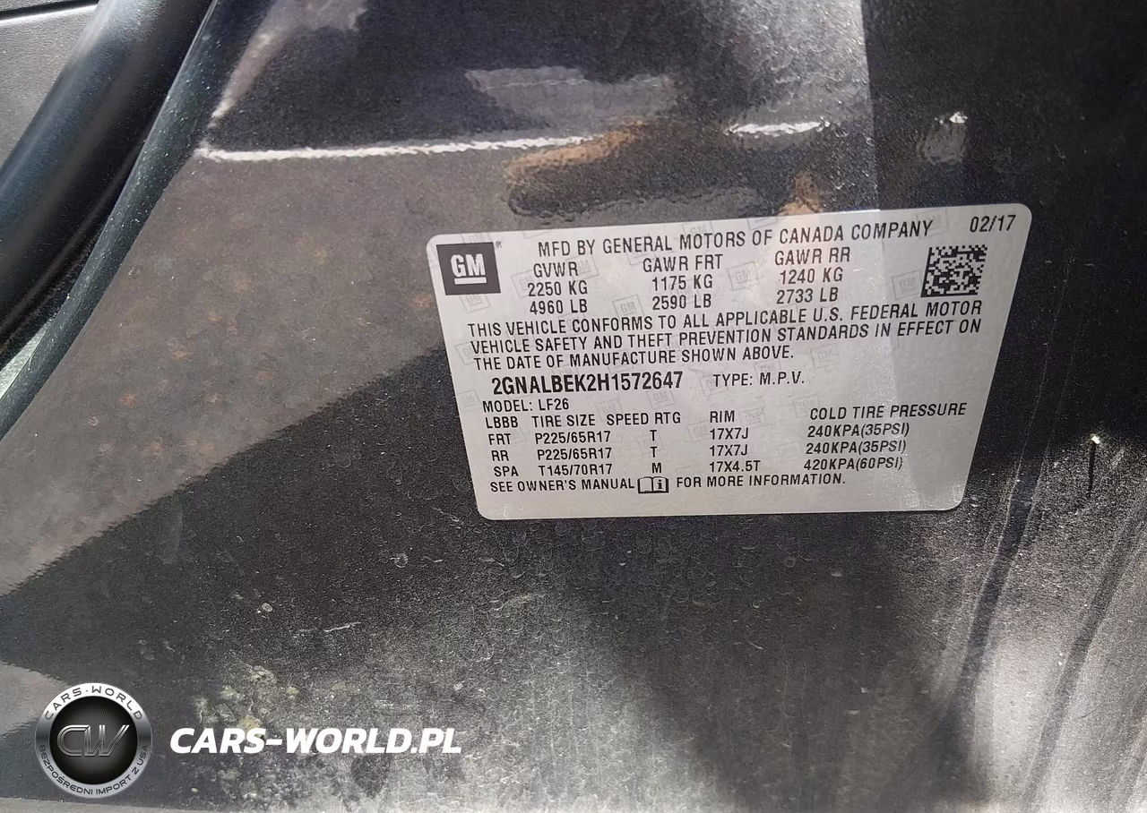 2017 Chevrolet Equinox Ls VIN:2GNALBEK2H1572647 - 9