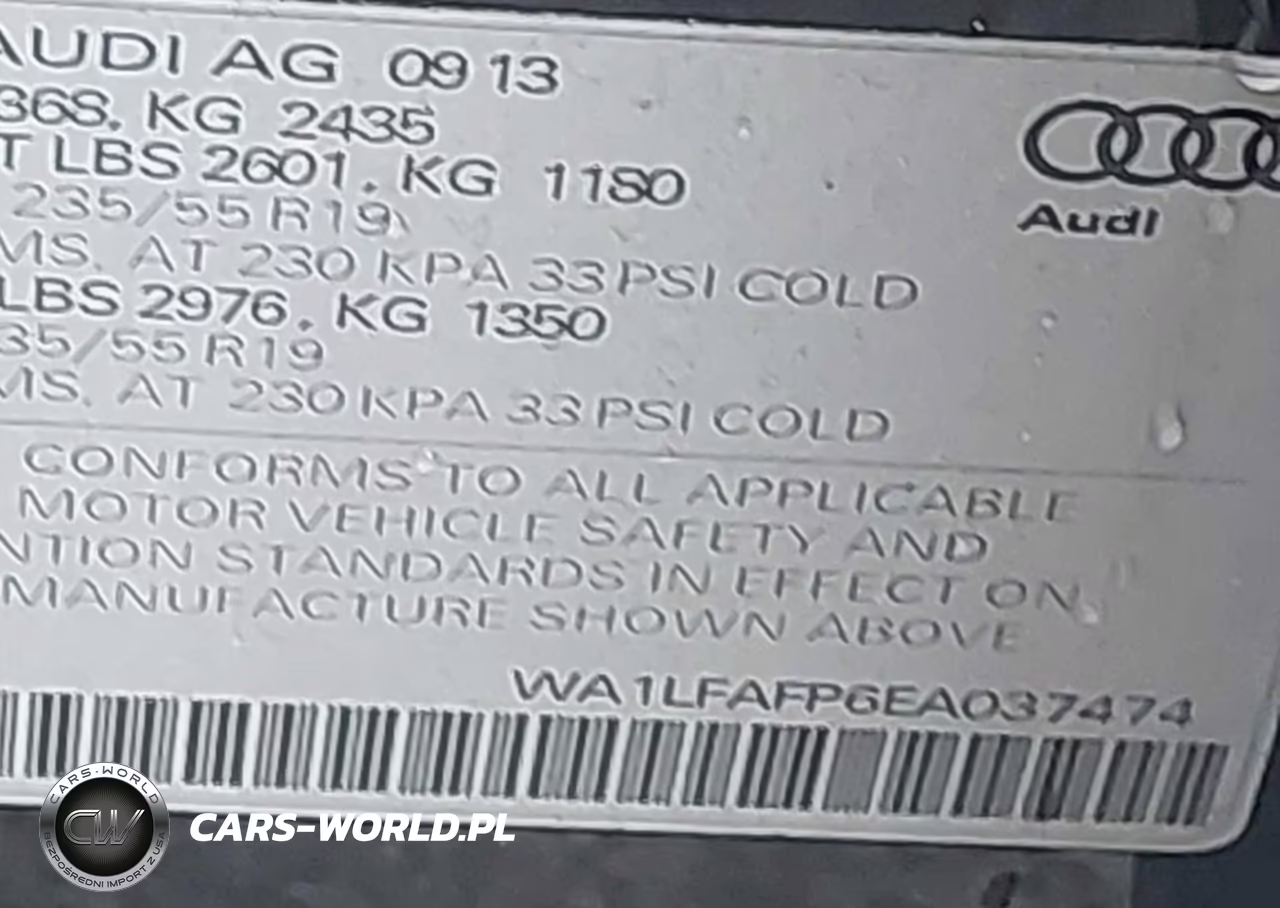 2014 Audi Q5 2.0T Premium VIN:WA1LFAFP6EA037474 - 9