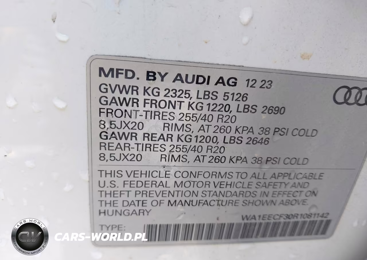 2024 Audi Q3 Premium Plus 45 Tfsi S Line Quattro Tiptronic VIN:WA1EECF30R1081142 - 9