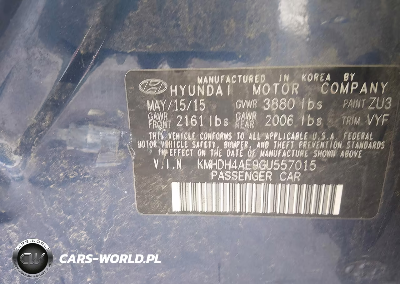 2016 Hyundai Elantra Se VIN:KMHDH4AE9GU557015 - 9
