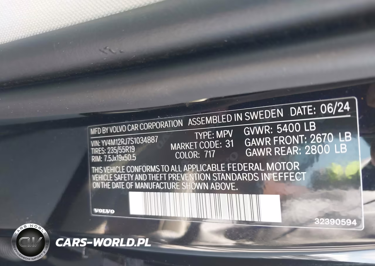 2025 Volvo Xc60 B5 Core VIN:YV4M12RJ7S1034887 - 9