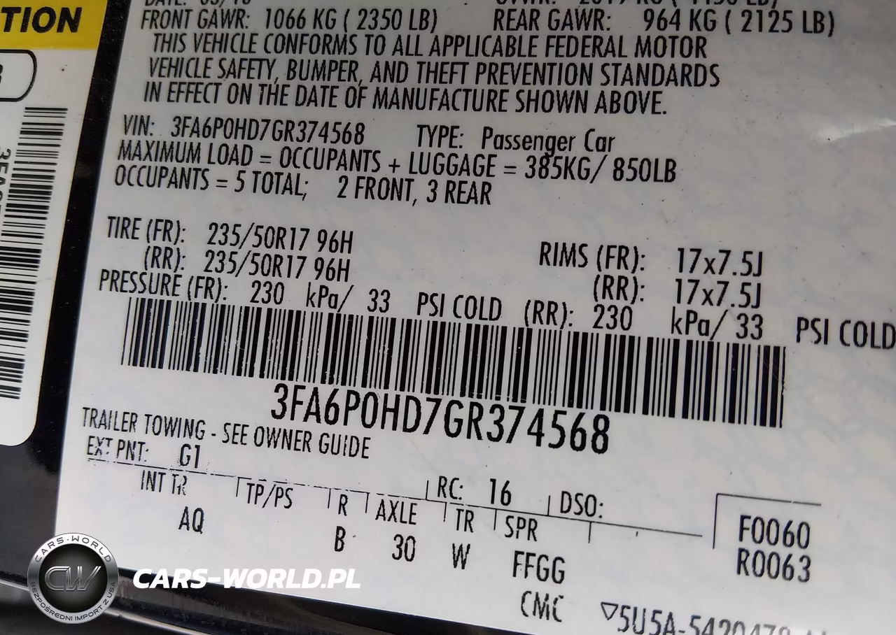 2016 Ford Fusion Se VIN:3FA6P0HD7GR374568 - 9