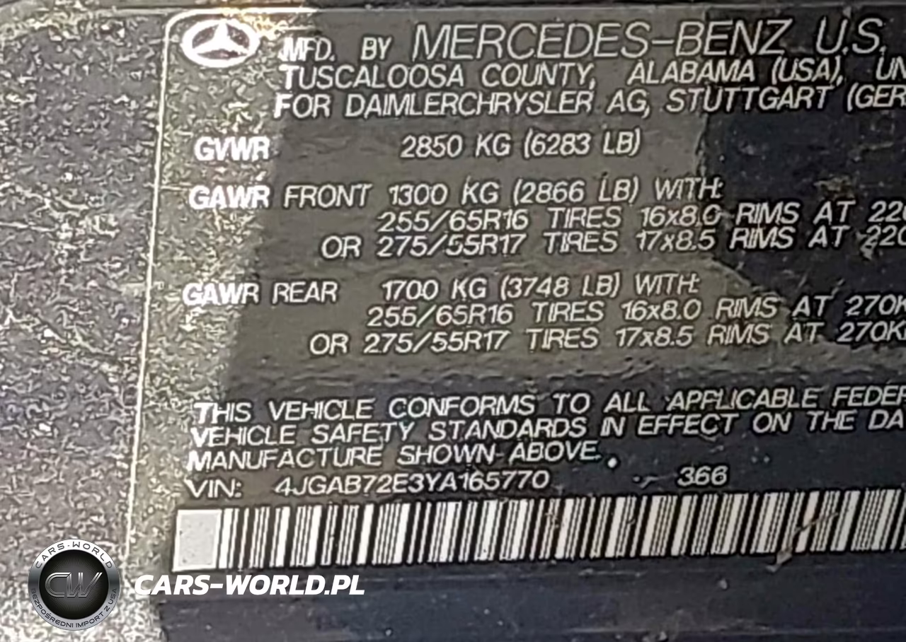 2000 Mercedes-Benz Ml 430 VIN:4JGAB72E3YA165770 - 9