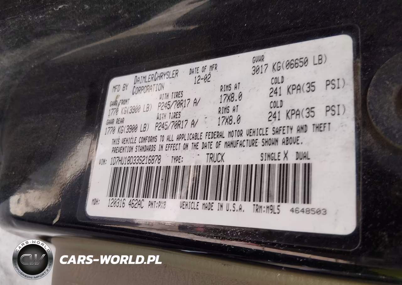 2003 Dodge Ram 1500 Slt-Laramie-St VIN:1D7HU18D33S216878 - 9