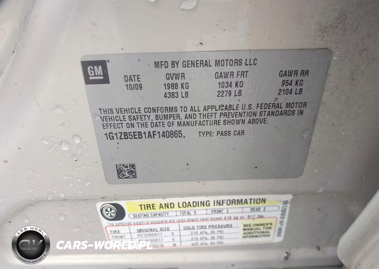 2010 Chevrolet Malibu Ls VIN:1G1ZB5EB1AF140865 - 9