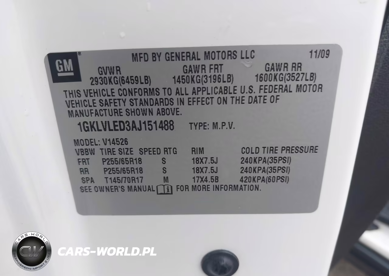 2010 GMC Acadia Sle VIN:1GKLVLED3AJ151488 - 9