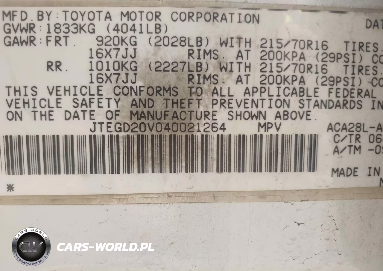 2004 Toyota Rav4 VIN:JTEGD20V040021264 - 9