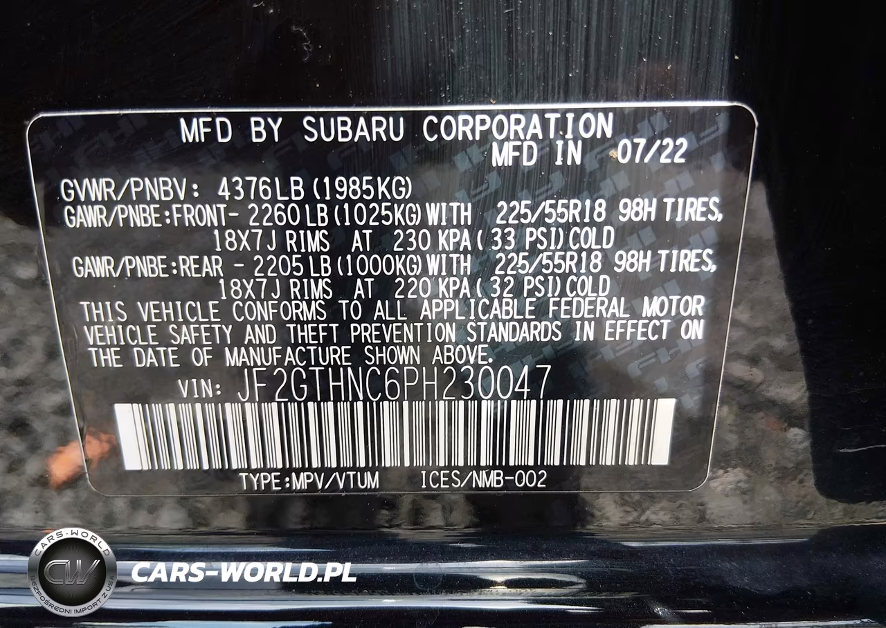 2023 Subaru Crosstrek Limited VIN:JF2GTHNC6PH230047 - 9