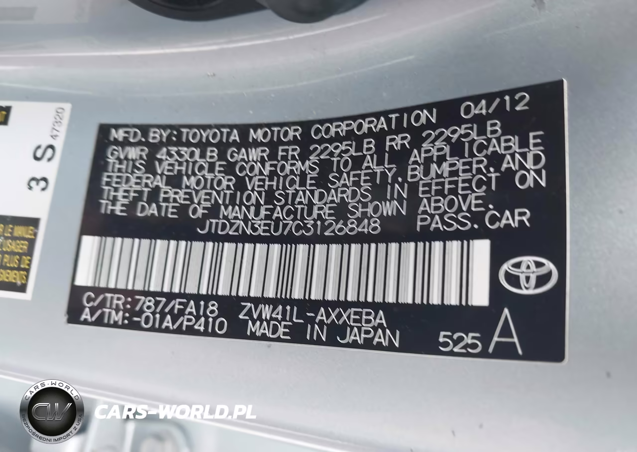 2012 Toyota Prius V Two VIN:JTDZN3EU7C3126848 - 9
