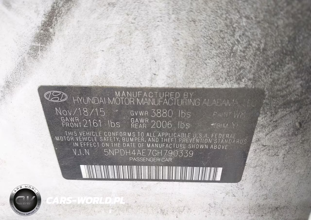 2016 Hyundai Elantra Se VIN:5NPDH4AE7GH790339 - 9