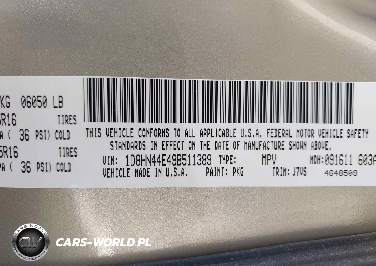 2009 Dodge Grand Caravan Se VIN:1D8HN44E49B511389 - 9